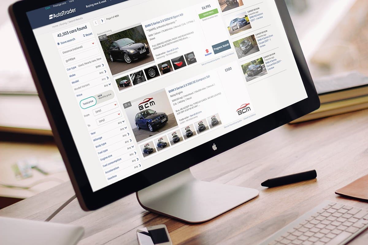 Auto Trader website (The Car Expert)